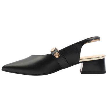 EMIS 8424 956 SLING BACK SHOE - Black